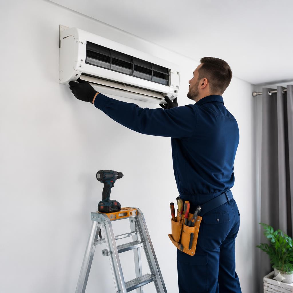 Instalação profissional de ar condicionado split